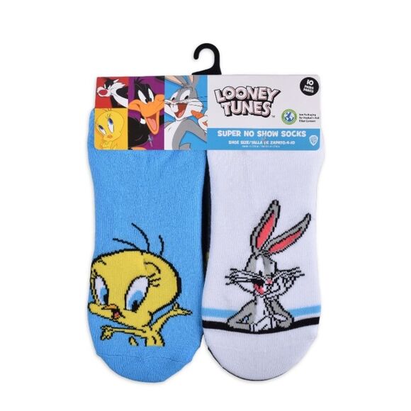 NEW Looney Tunes | Women's Graphic Super No Show Socks - Picture 2 of 5